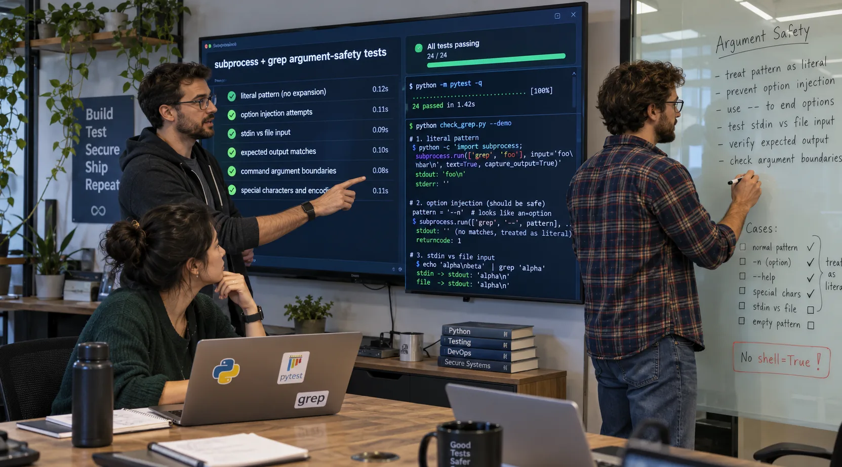 How to Prevent GNU grep Option Injection in Python subprocess illustration