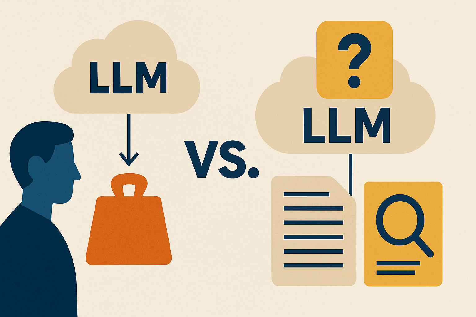 Fine-Tuning vs. RAG: A Practical Decision Framework — illustration