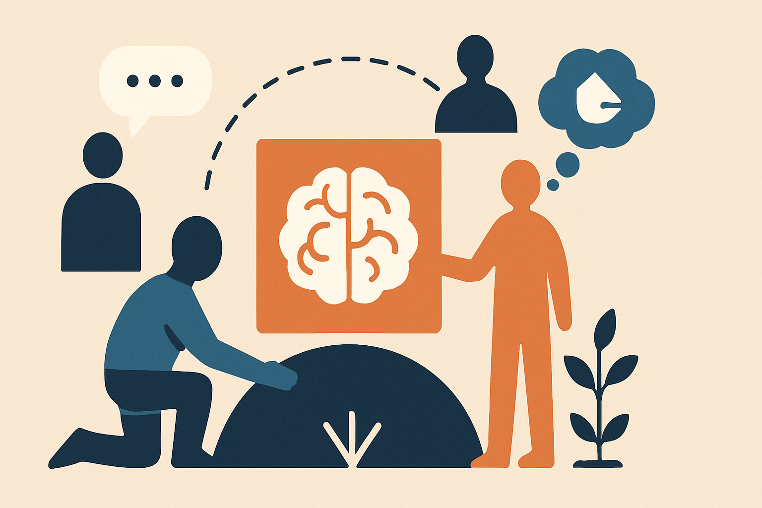 Grounding and shared memory: RAG for teams, not individuals — illustration